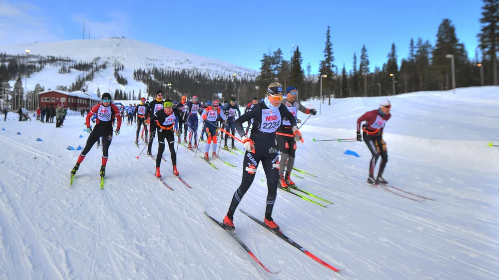 Therese Patomella, Gellivare Skidallians, var långt framme direkt från start när NSD Classic avgjordes.