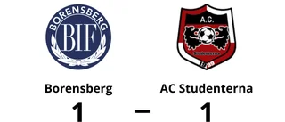 Norlander poängräddare för Borensberg - i 89:e minuten mot AC Studenterna