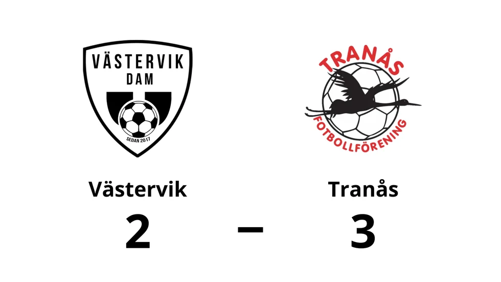 Västerviks damfotboll IF förlorade mot Tranås