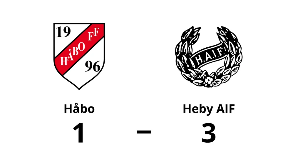 Håbo FF förlorade mot Heby AIF