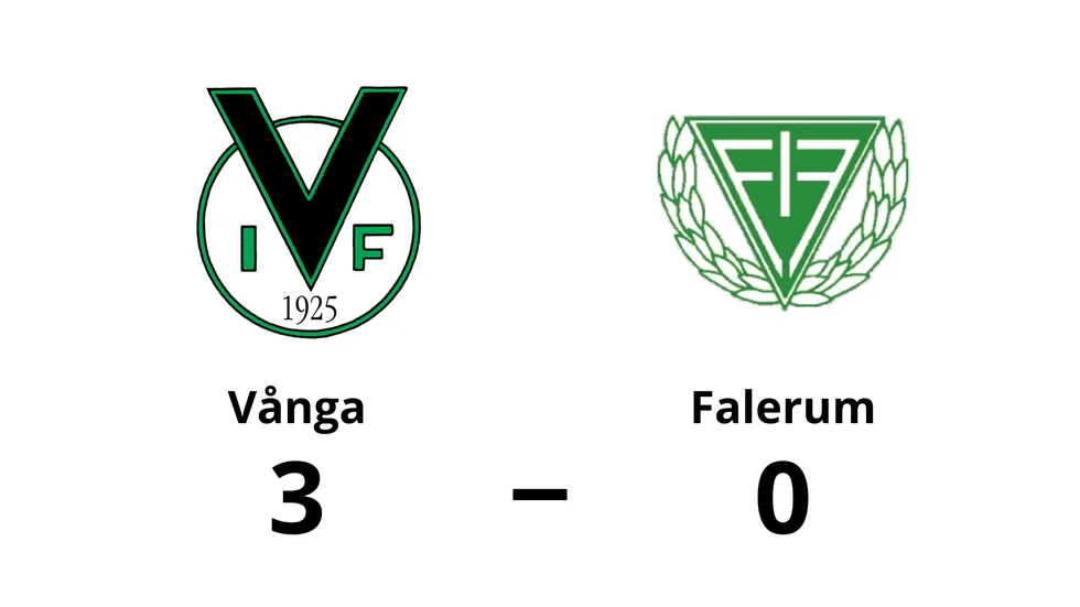 Vånga IF vann mot Falerums IF