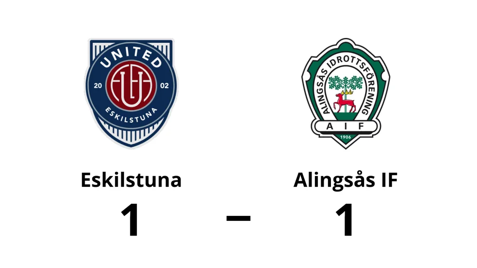 Eskilstuna United DFF spelade lika mot Alingsås IF