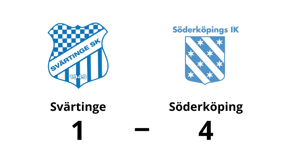 Svärtinge SK förlorade mot Söderköpings IK