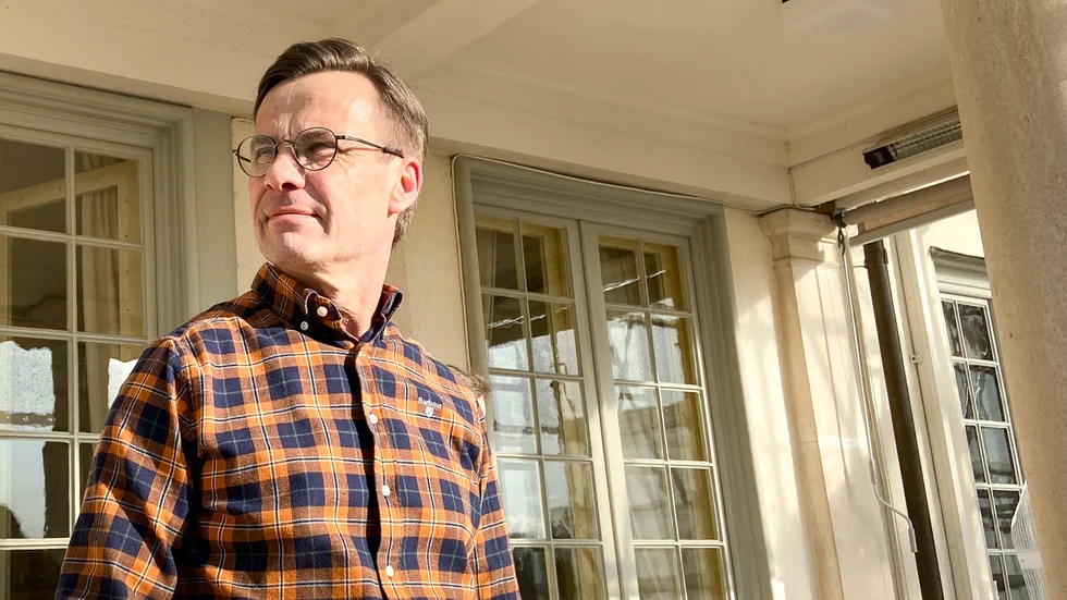 Ulf Kristersson (M) på Harpsund, där han låtit fräscha upp gymmet för nästan en halv miljon. Arkivbild.