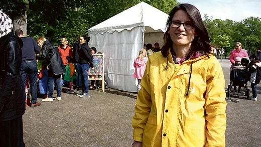 Läraren Cecilia Cederlund var glad över att det kom så mycket folk.