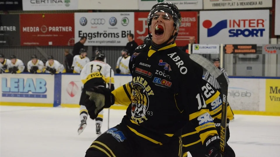 Mattias Wigley är klar för en fortsättning i Vimmerby Hockey. Foto: Ossian Mathiasson