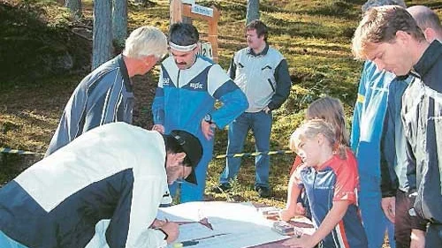 Här vid starten samlades de 340 deltagarna på led innan det var dags att springa iväg.