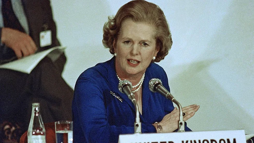 Margaret Thatcher. Rekommenderad inspirationskälla i integrationsdebatten.