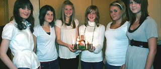 Sex Luciakandidater i Mariannelund
