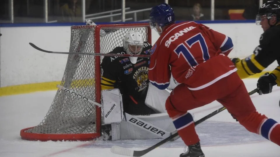 Johan Kallio gjorde en stark insats i Vimmerbys kasse mot IK Oskarshamn.