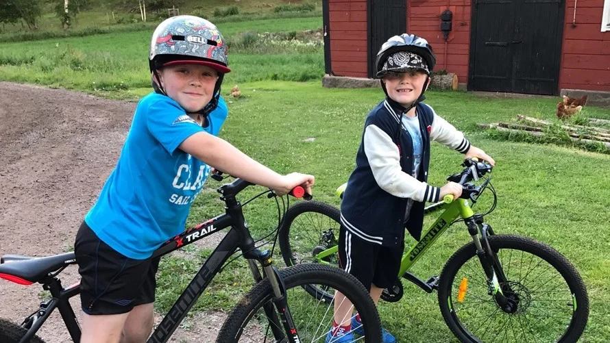 Kommunen omprövade skolskjutsen och bröderna Edwin och Egon Djurstedt fick inte längre skolskjuts mellan hemmet i Hillesbo och Djursdala skola. Istället ska de ta sig till en uppsamlingsplats på en ladugårdsplan 1,6 km bort - där de är de enda barnen som går på. Föräldrarnas överklagade till förvaltningsrätten, som nu ger kommunen rätt. Foto: privat
