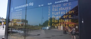 Många inställda tåg på Tjustbanan