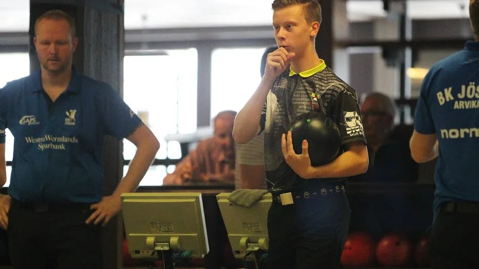 Starten. William Svensson gick inte vidare från kvalet i Junior-EM.