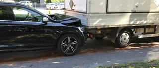 Bilar krockade på promenaden