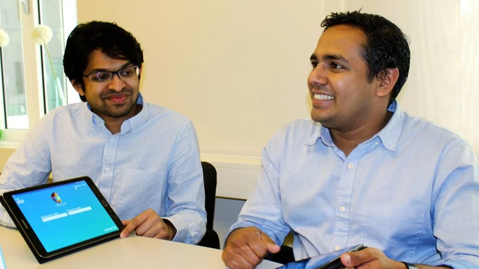 Grundarna. Worldish grundades av Abhishek Jacob Chethikatt och Naveen Sasidharan.