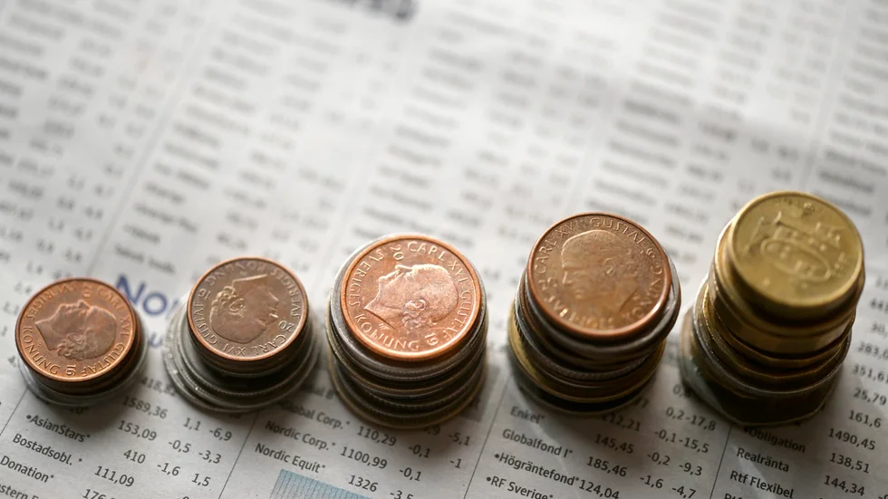 Stockholmsbörsen föll efter onsdagens inflationssiffror. Arkivbild.