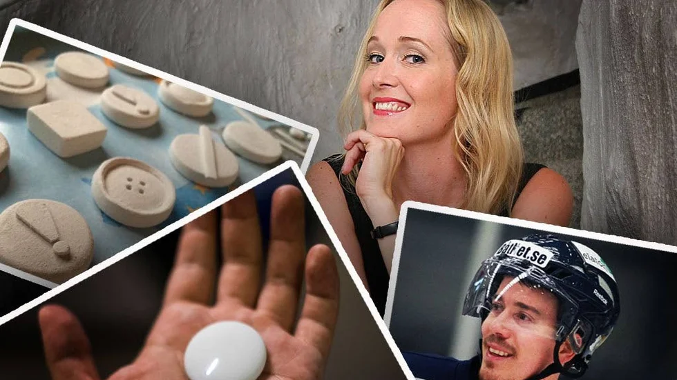 EIin Elkehag designade det lilla rörelselarmet genom att forma lera på en rad oliika sätt. Tidigare LHC-stjärnan Mattias Weinhandl är en som valt att investera i bolaget som Elin Elkehag byggde upp på 100 dagar.