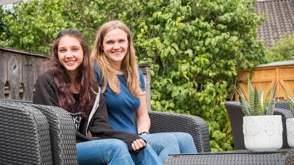 Sverigebesök. Federica Valbonesi har bott hos Alice Erlandsson och hennes familj i tre veckor.