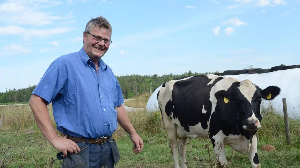Positivt. Håkan Lundgren, här med en av sina kossor, är nöjd med onsdagens möte.