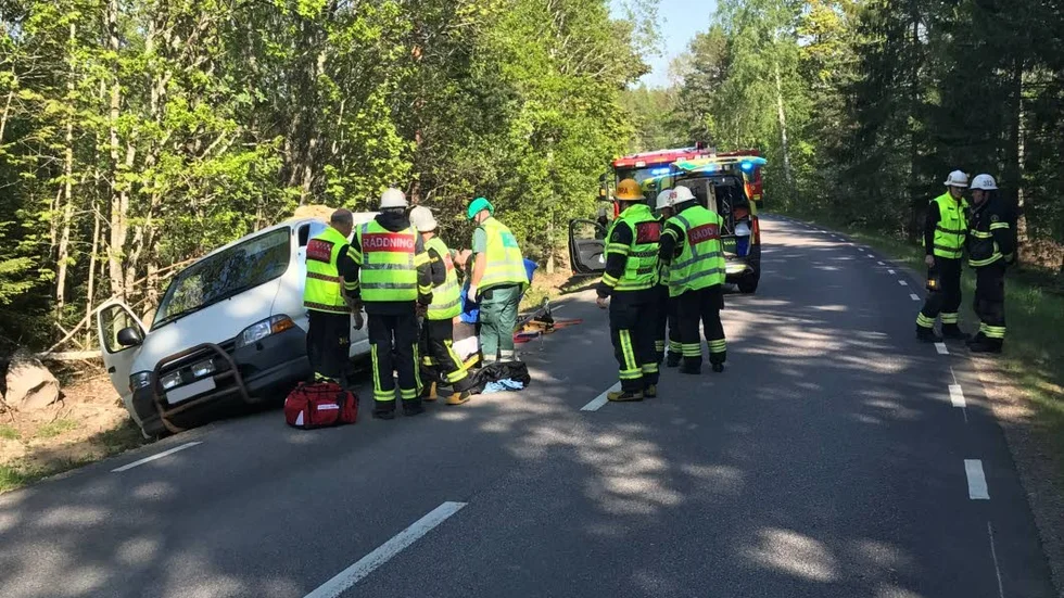 Olyckan inträffade på riksväg 213.