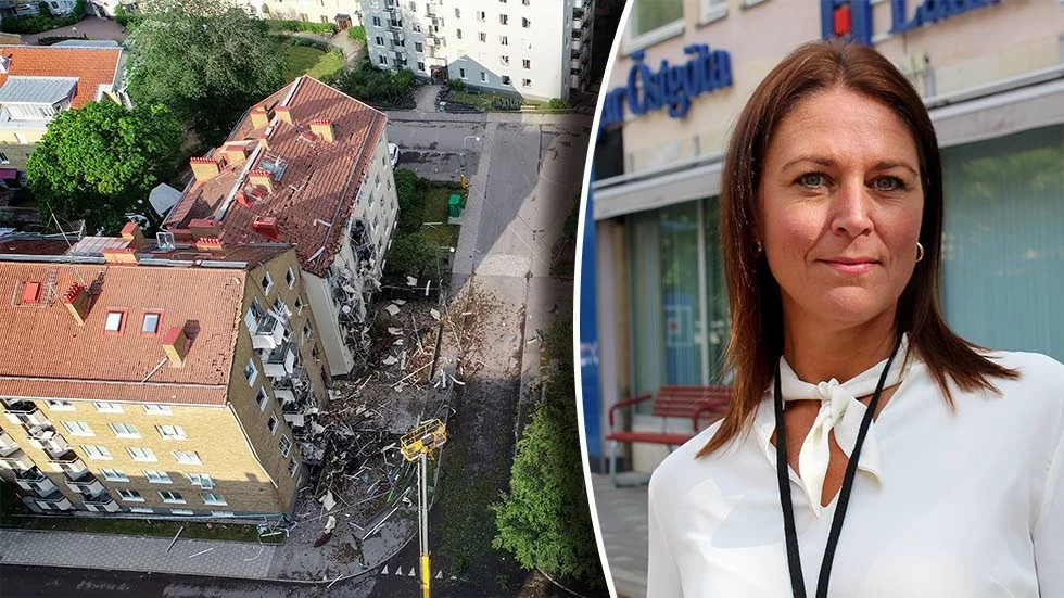 Sprängdådet på Ådalagatan kommer att kosta försäkringsbolagen mångmiljonbelopp. "Att många kunder behöver hjälp samtidigt tillhör inte det vanliga", säger Sophia Nygren, på Länsförsäkringar Östgöta