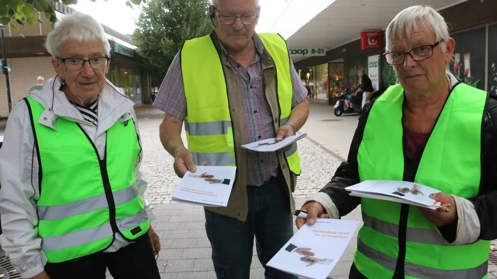 Gunvor Sundqvist, lasse Rydén och Britt Nilsson i Hyresgästföreningen har tagit upp kampen mot förslaget om marknadshyror.