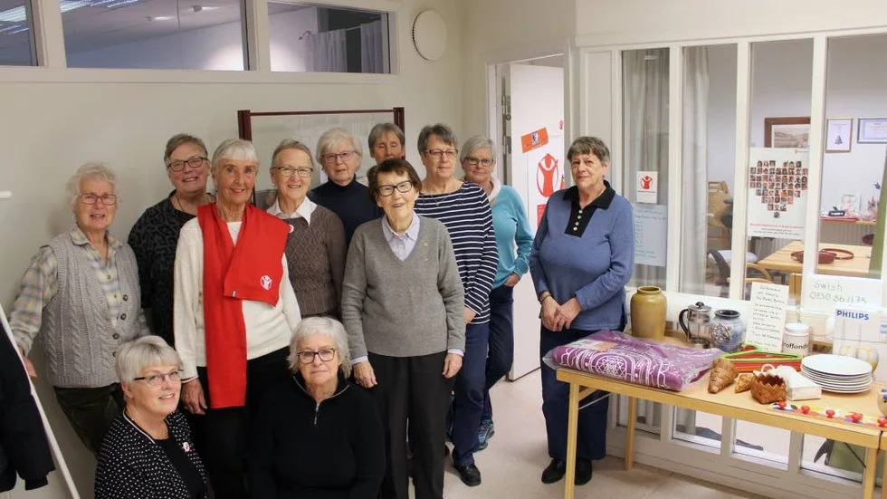 Några av de engagerade: Sittande: Margareta Nysten och Kicki Carlsson. Stående: Ulla Pettersson, Gerd Brodin, Ågot Byström, Kristina Howard, Birgit Karlsson, Berith Hagersten, Margaretha Lanner, Vivianne Karlsson, Kaisa-Lena Walfredsson och Gun Petterssón.