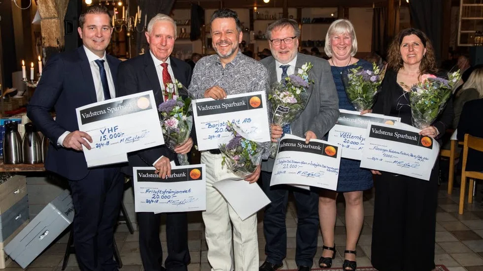 Pristagarna Johan Ekdahl, Vadstena HF, K-G Eriksson, Friluftsfrämjandet, Michael Isaksson, Barista Art AB, Per Kåhlin, Östgöta Dals hembygdsförening, Britt-Marie Andersson Olfati, Vätternkyrkans scouter och Ida Olai, Vadstena Folkets park.