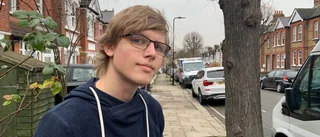 Hugo från Piteå fast i London på julafton