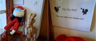 Ho Ho Ho! ... säger coronavakten i Loftahammar