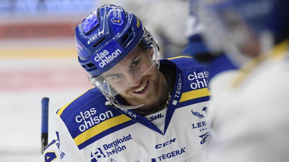 Leksands Oskar Lang stod för det avgörande målet i mötet mellan Leksand och Färjestad.
