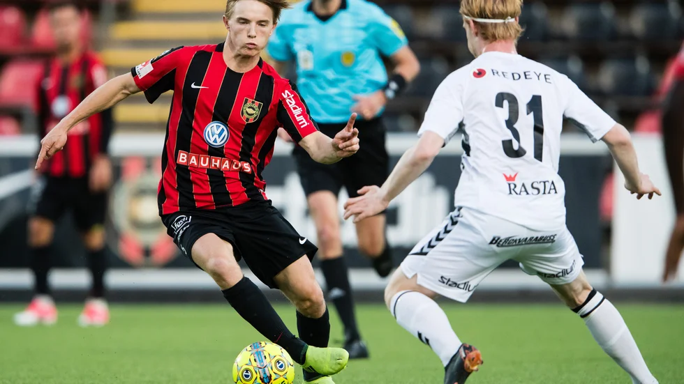 Jacob Ortmark i allsvenskan 2018 mot Kalmar. 