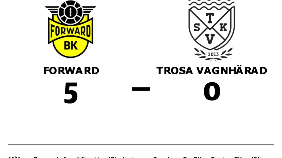 Forward vann mot Trosa Vagnhärad