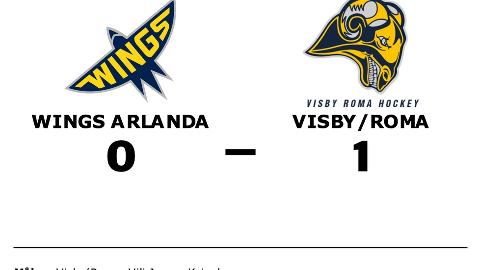 Wings Arlanda förlorade mot Visby/Roma