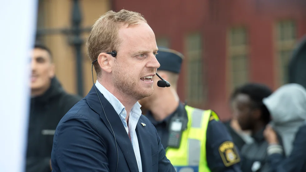 Gustav Kasselstrand, ordförande för Alternativ för Sverige var på plats vid tillfället.