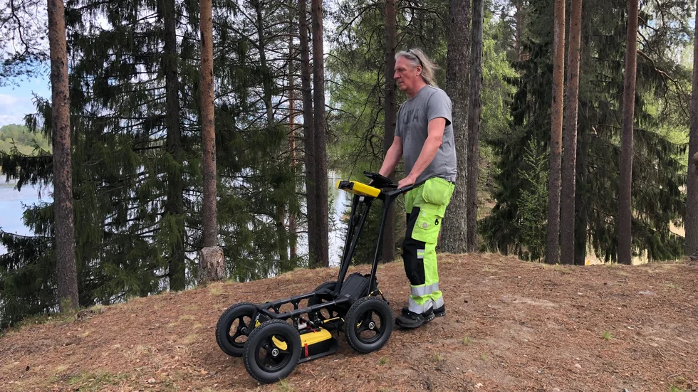 Markradar kan vara till hjälp för att hitta fler slipskårestenar.