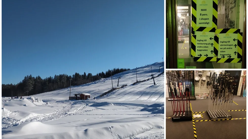 Personal på Måttsundsbacken har fått göra om instruktioner och regler flera gånger för att få folk att hålla avstånden.