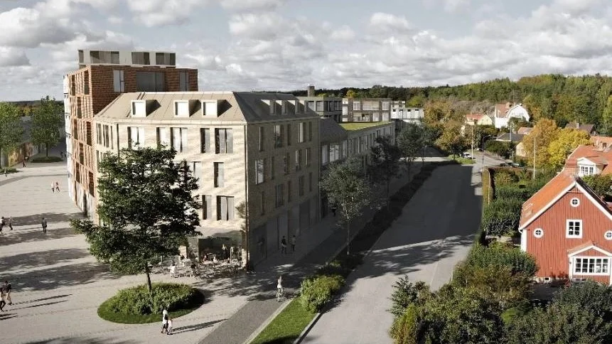 Nu finns en ny detaljplanen för Nöthagen. Få saker har förändrats i jämförelse med det tidigare förslaget. Precis som tidigare planeras 1600 nya bostäder i området. Här utsikt norrut från Norra Bangårdsgatan.
