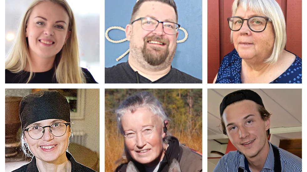 Längst upp från vänster: Kalina Wallenberg, Isboden restaurang och café, Jörgen Westerlund, Hamnkaféet i Kåge och Lismarie Bengtsson, Kyrkholmen. Längst ned från vänster: Asta Hellgren, Skråmträsk Kvarn, Solveig Larsson, Café Fyren, Bjuröklubb och Alfred Hellström, Svedjan Bageri. 