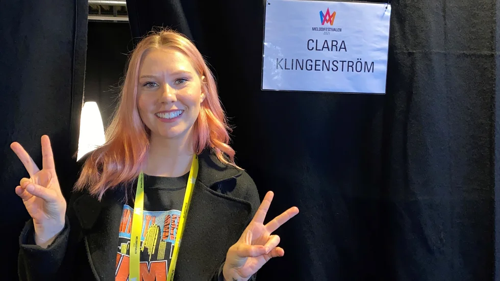 Clara Klingenström vid logen i Annexet.