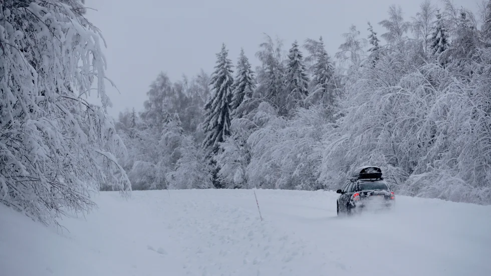 Snö i norra Värmland väntas under torsdagen. Arkivbild.