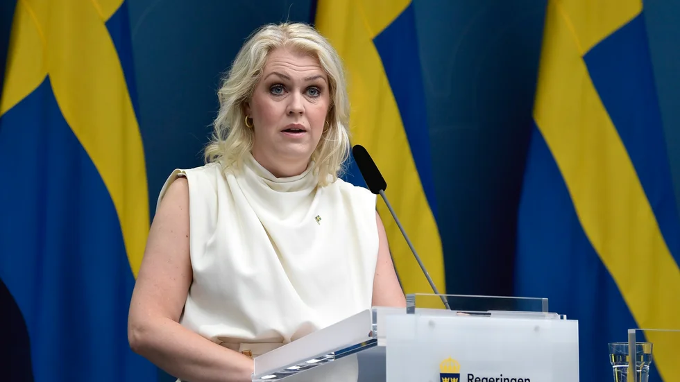 Socialminister Lena Hallengren (S). 