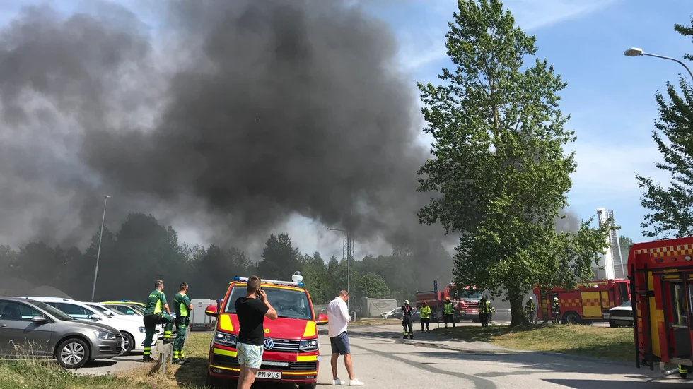 Branden på Materialvägen i somras orsakade stora materiella skador, bland annat för Samhall