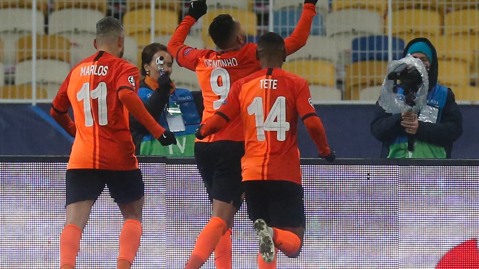 Shaktar besegrade Real Madrid med 2–0.