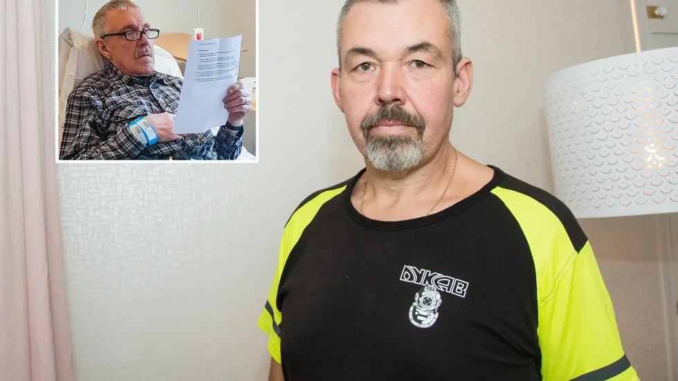 Kent Åkerstrand är kritisk till att händelsen då hans far Tommy Larsson avled på operationsbordet inte utreds. "De medger att det är en vårdskada, men vill inte lex Maria-anmäla den", säger han.