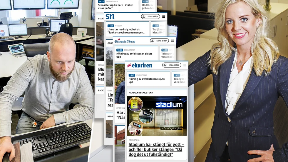 "Vi har levererat lokal journalistik i över 130 år och jag är helt övertygad om att vi kommer göra det i minst 130 år till", säger Jenny Hoflund Bergvall, vd på Sörmlands Media.