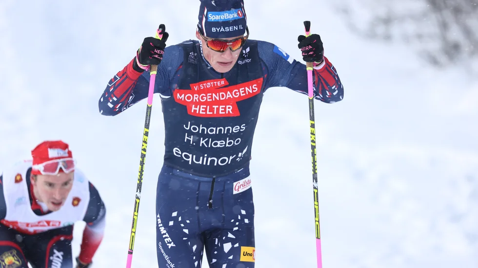 Johannes Høsflot Klæbo vann prologen. Arkivbild
