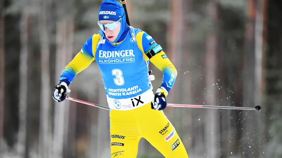Sebastian Samuelsson går mot ett nytt bra resultat i herrarnas sprint i Kontiolax.