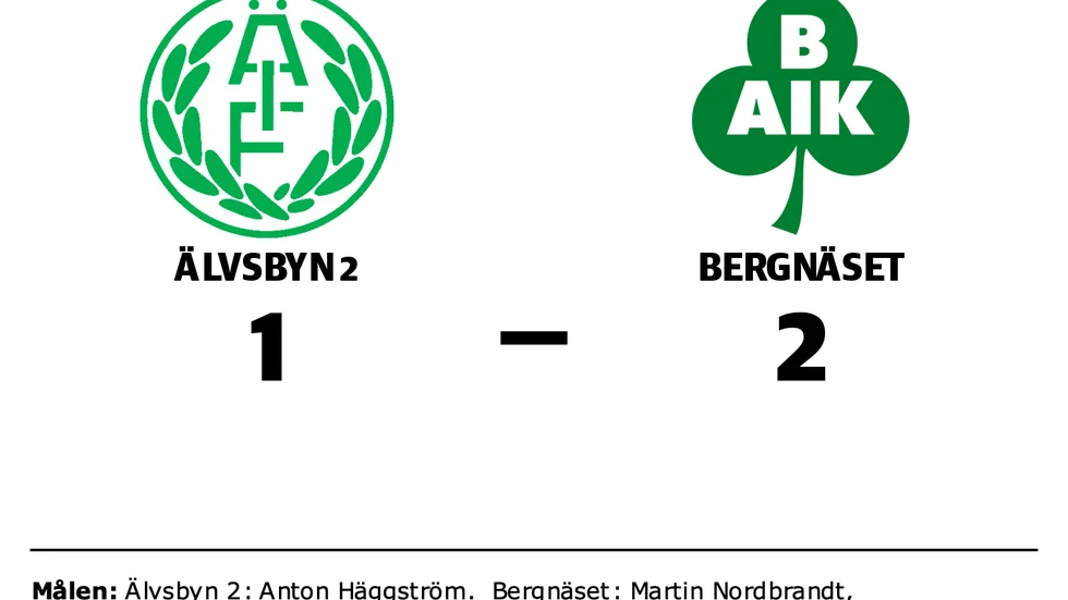 Älvsby IF 2 förlorade mot Bergnäsets AIK 4