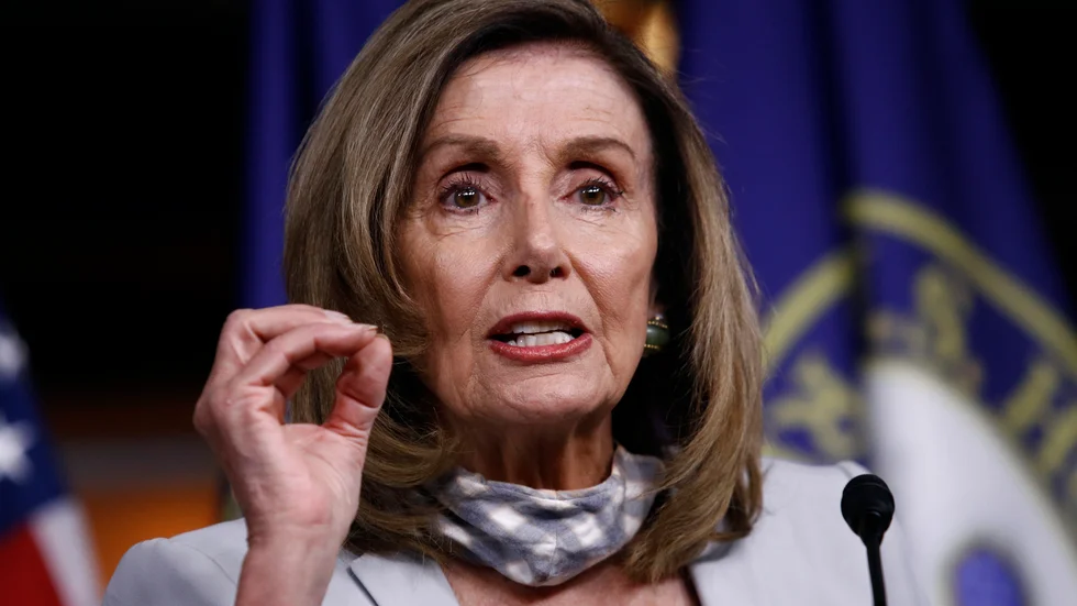 Nancy Pelosi, talman i USA:s representanthus. Bild från tidigare i augusti.